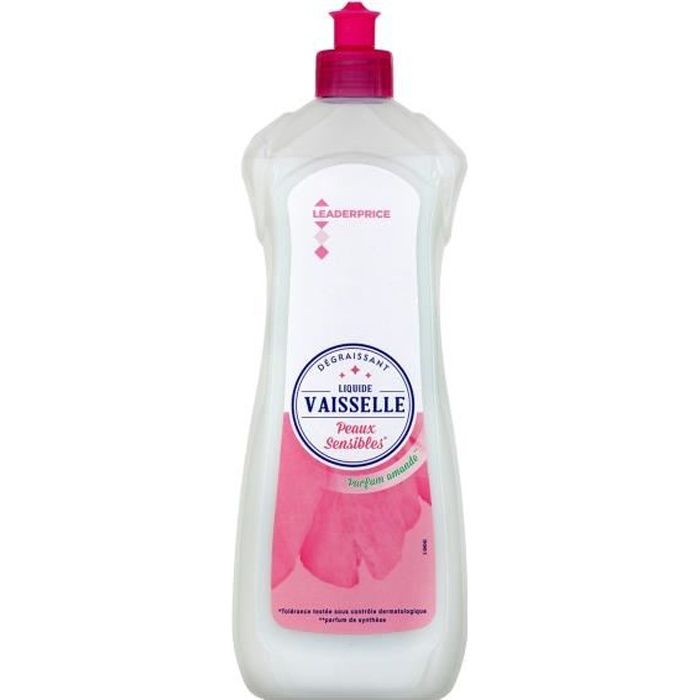 Liquide vaisselle peaux sensibles parfum amande - 750ml