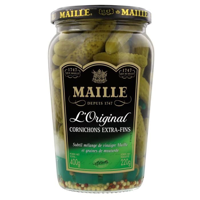 MAILLE Cornichons extra-fins L'Original - 220 g