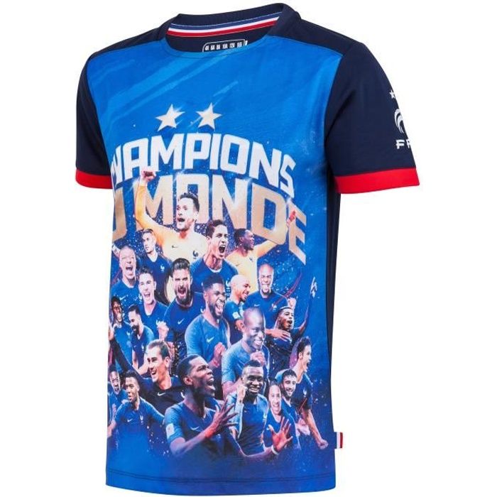 Maillot FFF - Champion du Monde - Collection officielle Equipe de France de Football