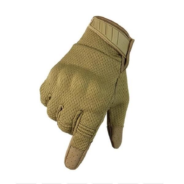 Gants d'équitation pour hommes Gant de vélo complet pour vélo Marron