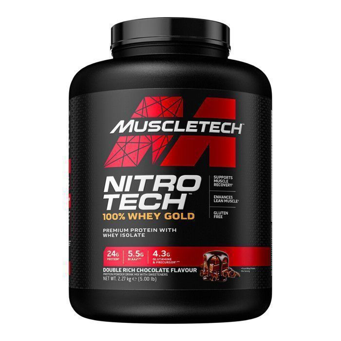Nitrotech 100%Whey Gold (double Chocolate) - 2,28kg