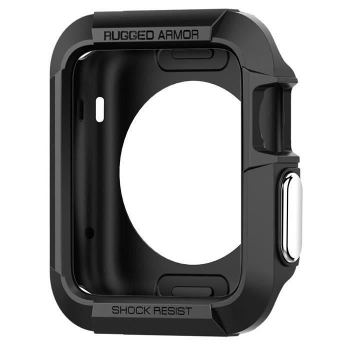 Spigen Rugged Armor Coque Apple Watch Serie 2 42mm Noir