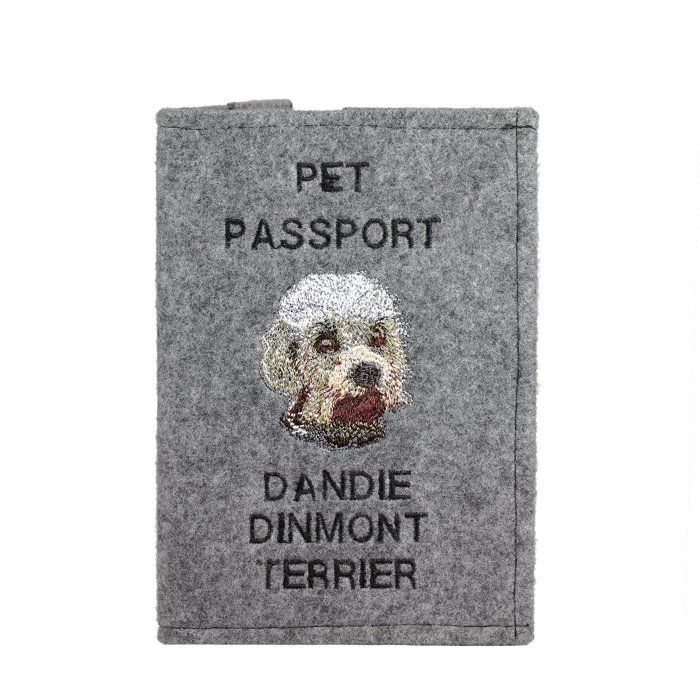 Kwmobile Porte-Passeport Européen Pour Animaux De Compagnie - Étui De Protection Similicuir Pour Passeport Chien Chat Avec Compartiments Cartes Factures - Gris