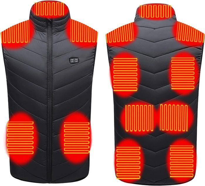 BLOUSON DE SPORT Dehors Avec Chauffant électrique USB 11 Zones de Chauffantes