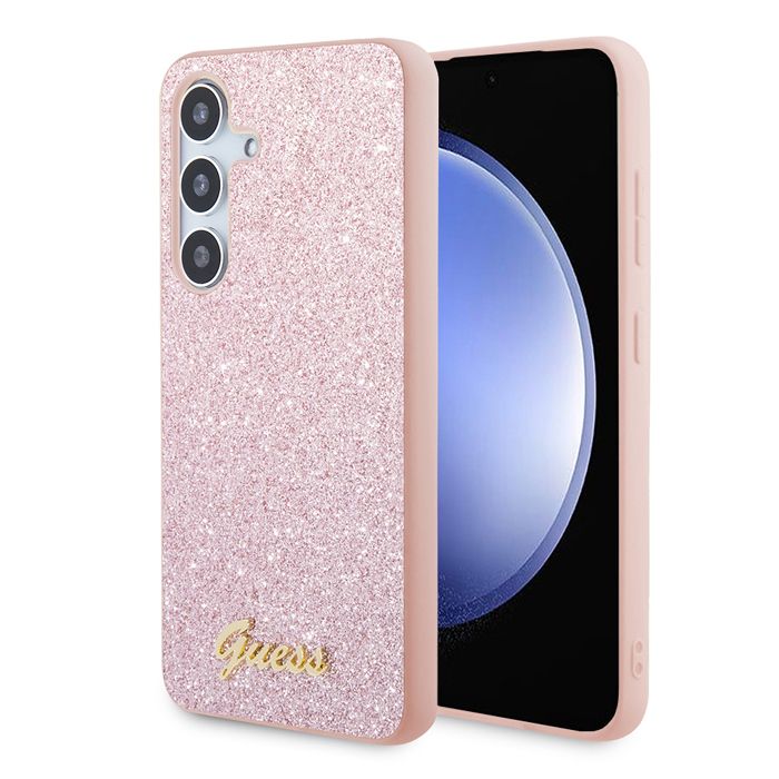 Guess Coque Glitter Script pour Samsung Galaxy S24 - vue 2