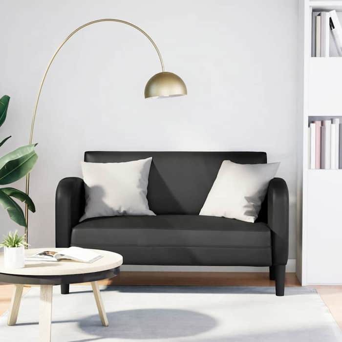 NEW 2026 Canapé moderne - Design ergonomique - pour salon - causeuse noir 110 cm similicuir L2519