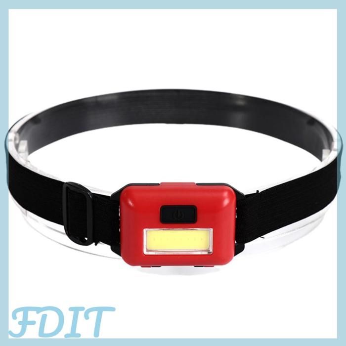 GOTOTOP lampe de poche Lampe frontale COB LED très brillante bandeau Ultra léger pour coureurs Camping sport materiel Rouge