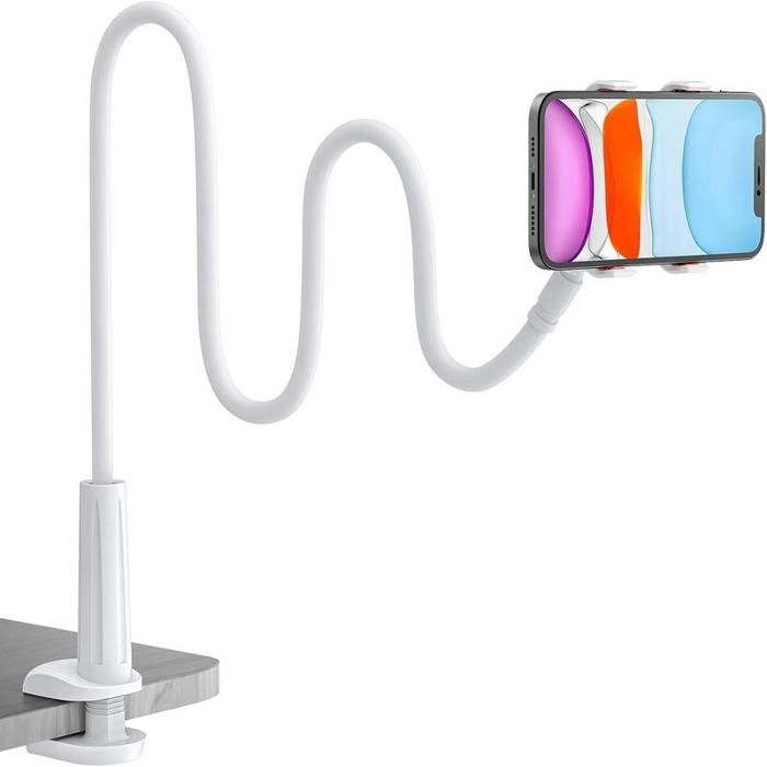 Support de téléphone flexible à bras articulé pour lit support de téléphone portable à bras articulé réglable à 360° fixation