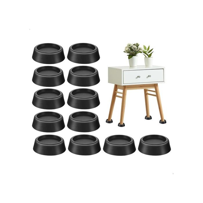 Pieds de Meuble Pied Meuble Rehausseur Pied de Table Antidérapants Anti-Vibration pour Lit Table Bureau Meuble en ut PIED DE MEUBLE