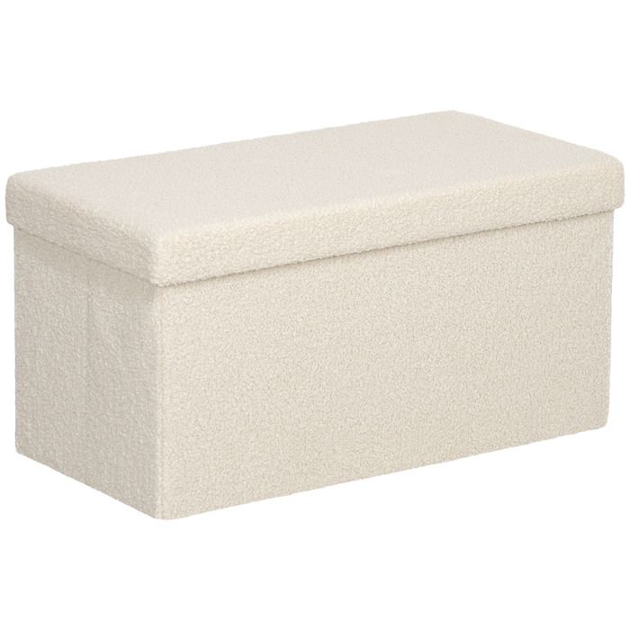 Banc de rangement pliable - Rangement caché 84 L - Confort rembourré - Design pliable - Utilisation polyvalente