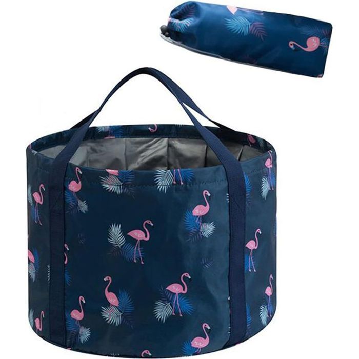 Seau pliable pour bain de pieds – Spa maison pédicure camping – Portable & compact