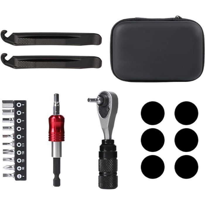 Kit doutils pour vélo-Jeu de clés dynamométriques-Démonte-pneu-Clé à cliquet en alliage daluminium-Kit de réparation Balaena BV