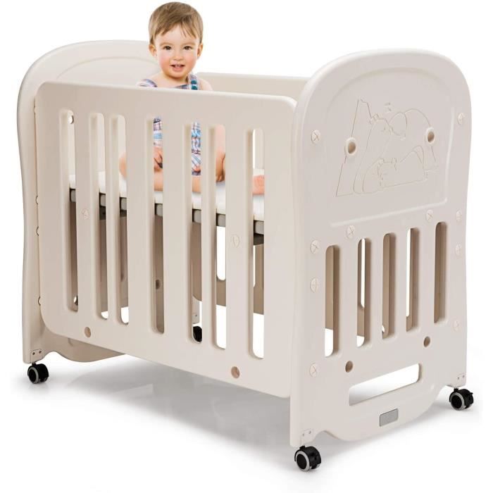 Lit Bebe Evolutif 3 En 1 Avec Matelas Berceau Bebe 0 3 Ans Reglable 2 Niveaux De Base Roulettes Amovibles Silencieux Maman 46 Cdiscount Puericulture Eveil Bebe