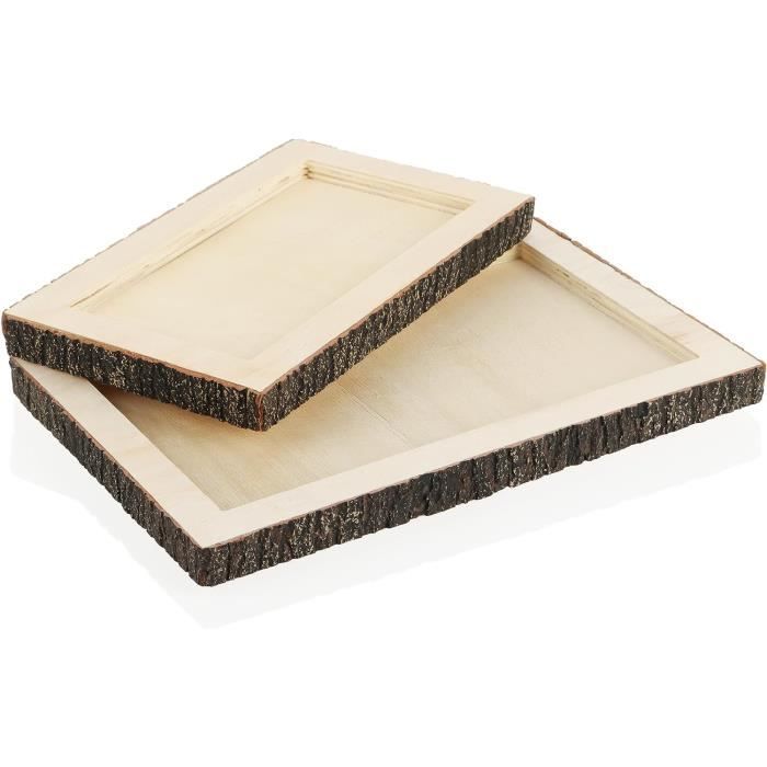Plateau en bois antidérapant - Plateau design rectangulaire - Blomus