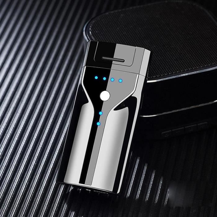 Briquet électrique Rechargeable USB - Coupe-vent Sans Flamme, Portable, Idéal Camping & Extérieur