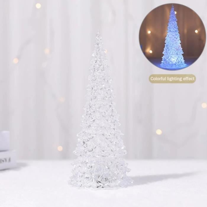 Sapin de Noël Lumineux LED Coloré,Lumière de Nuit,Fibre Optique