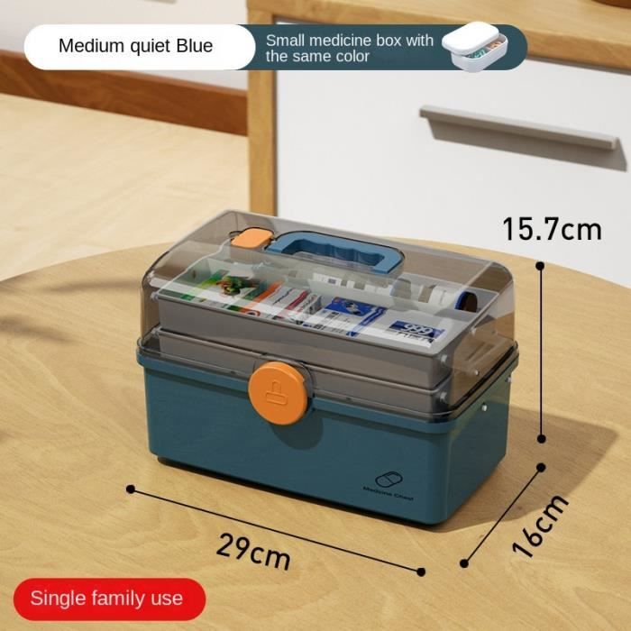 Boîte De Rangement Transparente Verrouillable Pour Médicaments