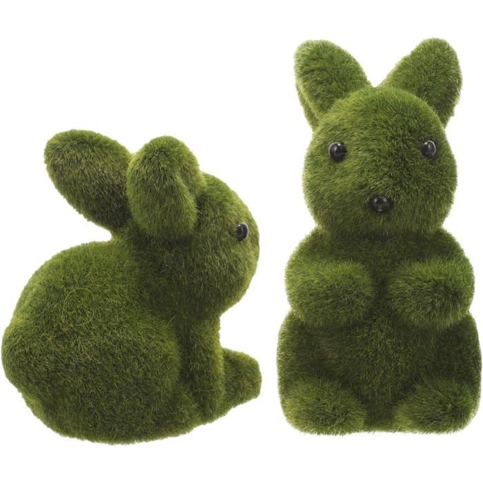 Lapin En Céramique Mini-Figurine De Lapin Sculpture De Lapin Figurine Danimaux En Céramique
