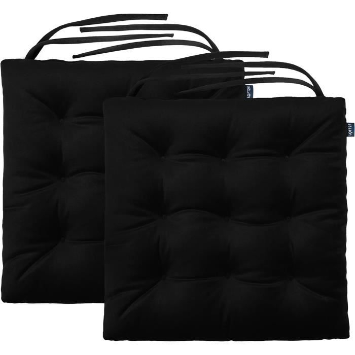 VEAI Lot de 2 Coussin de Siège Carré Antidérapant Coussin de Tabouret