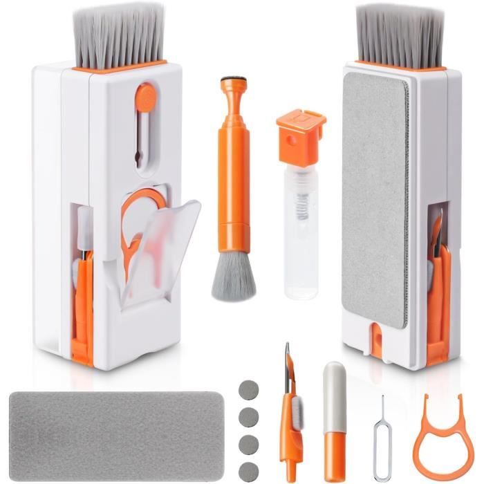 Rbaofujie Kit de Nettoyage Multifonctionnel Portable pour Téléphones Mobiles Tablettes PC Claviers Écouteurs Caméra
