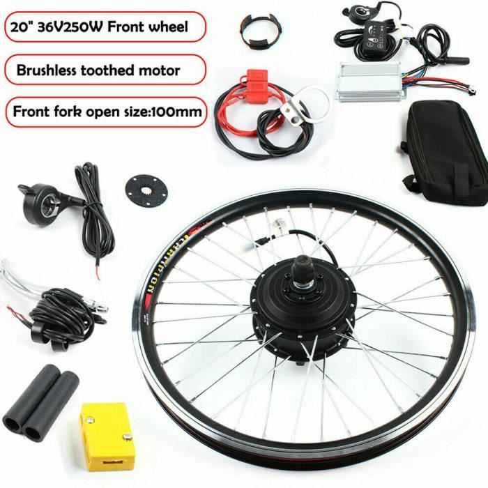 36V LCD Vélo Electrique 26/"Roue Arrière Brushless Moteur Hub Conversion Kit 250W