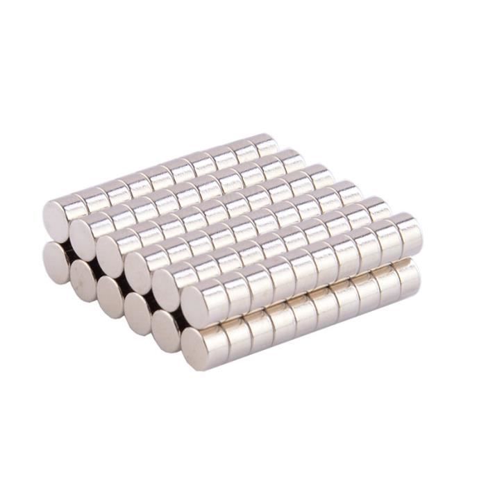 Lot De 100 Aimants Néodyme 6x1mm - Puissants Et Petits - Neuf Sous Emballage