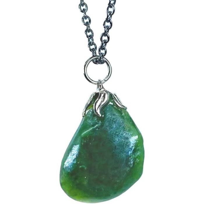 Pendentif En Jade Vert Et Argent 925 - Poids 4,9 G - Forme Ronde - Neuf Sans Emballage - Bijou Pierre Naturelle