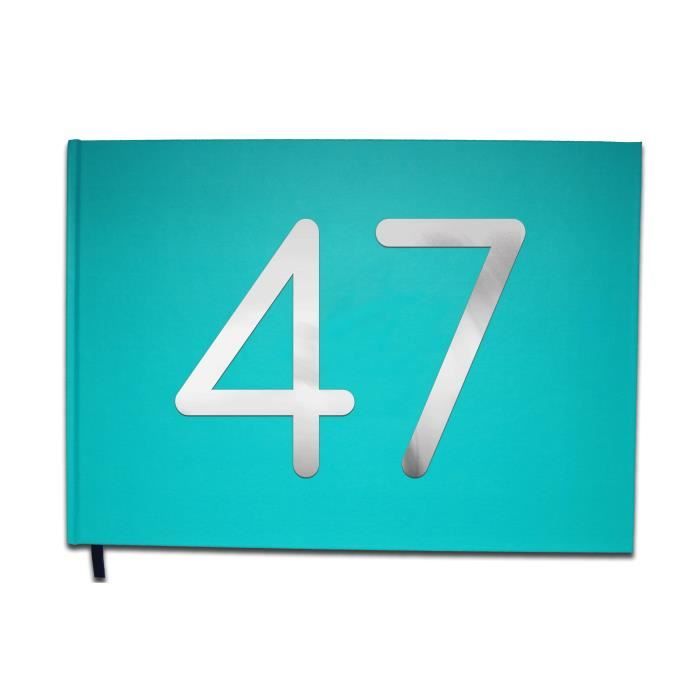 Livre D Or 47 Ans Anniversaire Mariage Retraite Lettres Chromees 100 Pages Qualite Premium Uttscheid Couleur Bleu C Cdiscount Beaux Arts Et Loisirs Creatifs