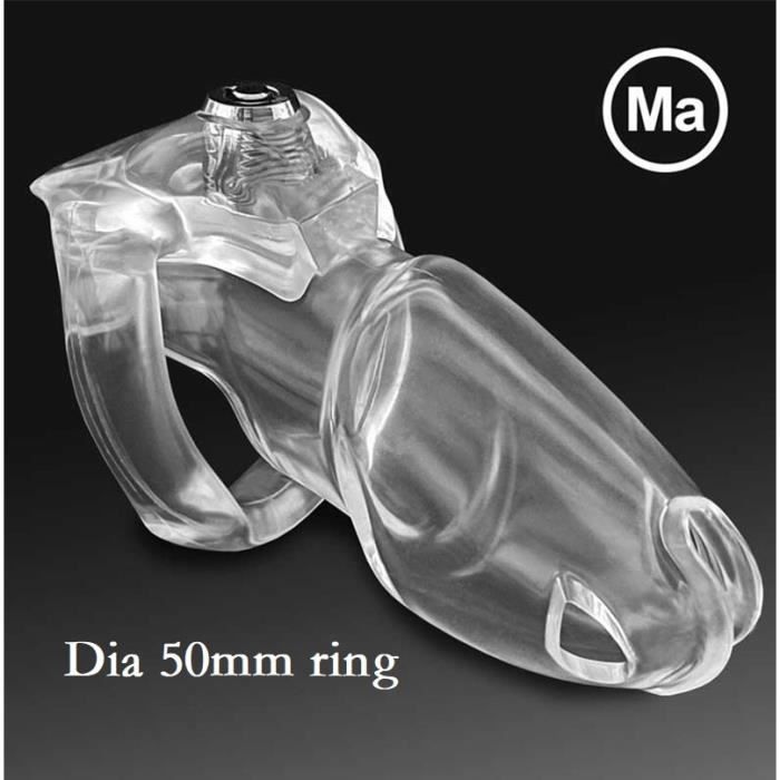Cage De Chasteté BDSM En ABS - Noire, 3 Anneaux, Avec Cadenas, Confortable Et Hypoallergénique, Livraison Discrète