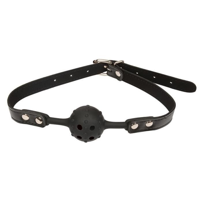 Tête en cuir PU SFP Bondage, bouche ouverte, retenue de bâillon, boule