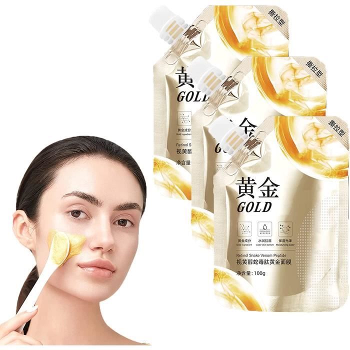 Retinol Snake Venom Gold Mask,Gold Anti Aging Face Mask,24k