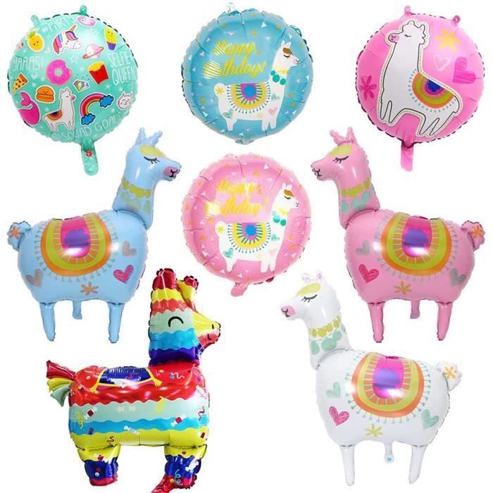 Ballons Alpaga Anniversaire Decoration Lama Ballons En Aluminium Enfant Ballon Animal Decoration Alpaga Pour Douche D Anniversaire Cdiscount Maison