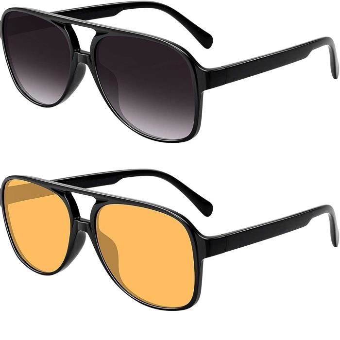 Lunettes de soleil r tro Vintage des ann es 70 pour hommes et