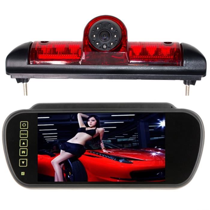 Caméra De Recul Feu Stop 3ème Pour Renault Trafic / Opel Vivaro (2001-2014) - Kit Moniteur 12,7cm