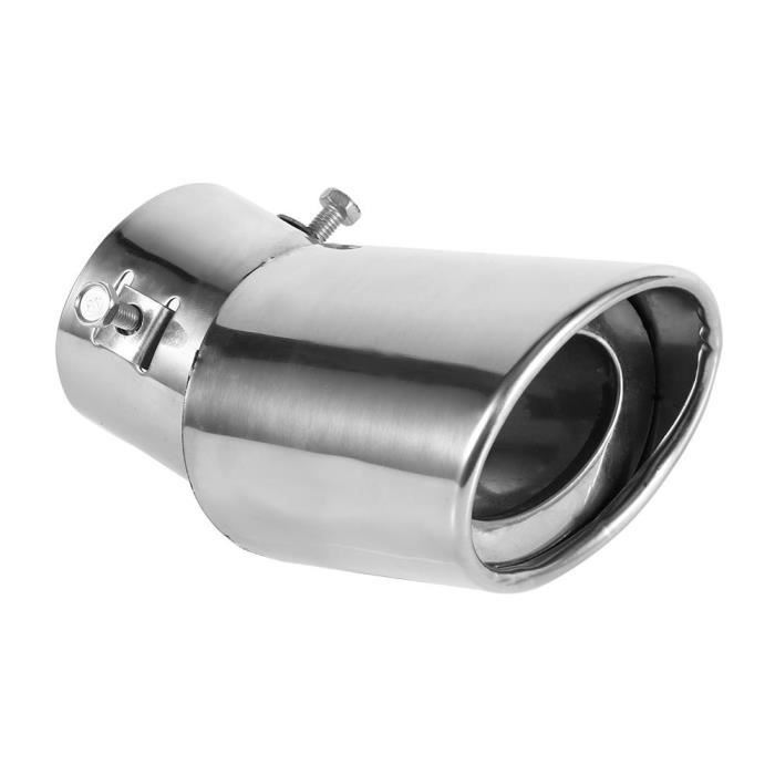 Tuyau d'échappement pour voiture acier inoxydable Bleu Chrome
