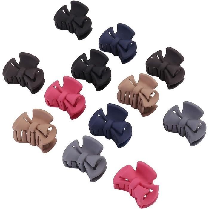 Tisenla Lot de 12 petites pinces à cheveux, 5,1 cm, pinces à cheveux