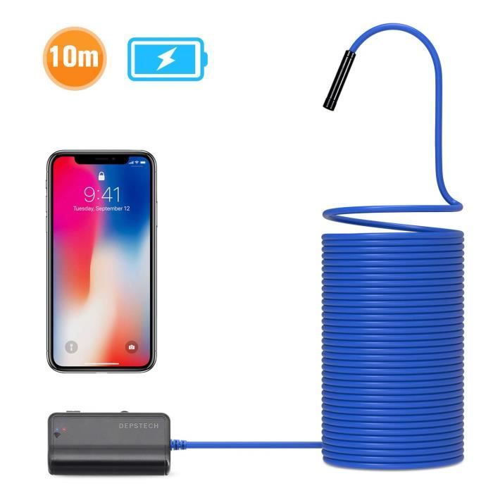 Depstech 1200P Semirigid WiFi Endoscope Caméra HD 2,0 Mégapixels CMOS