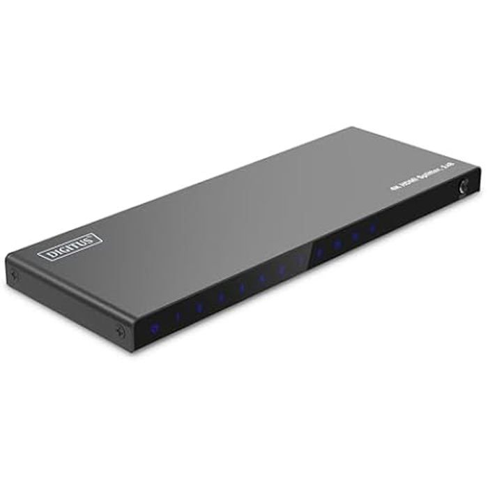 Séparateur HDMI 1x8 - DIGITUS - DS-55338 - UHD 4K/60 Hz - HDCP 2.2 - HDR Deep Color