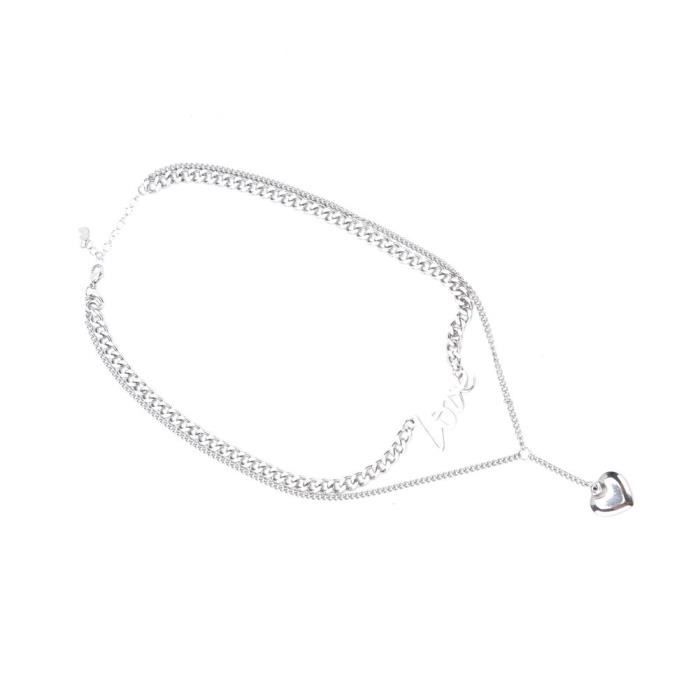 Collier Pendentif Dernier Souper Argenté Acier Inoxydable Chaîne Box 3mm X 30″ – Hip-Hop