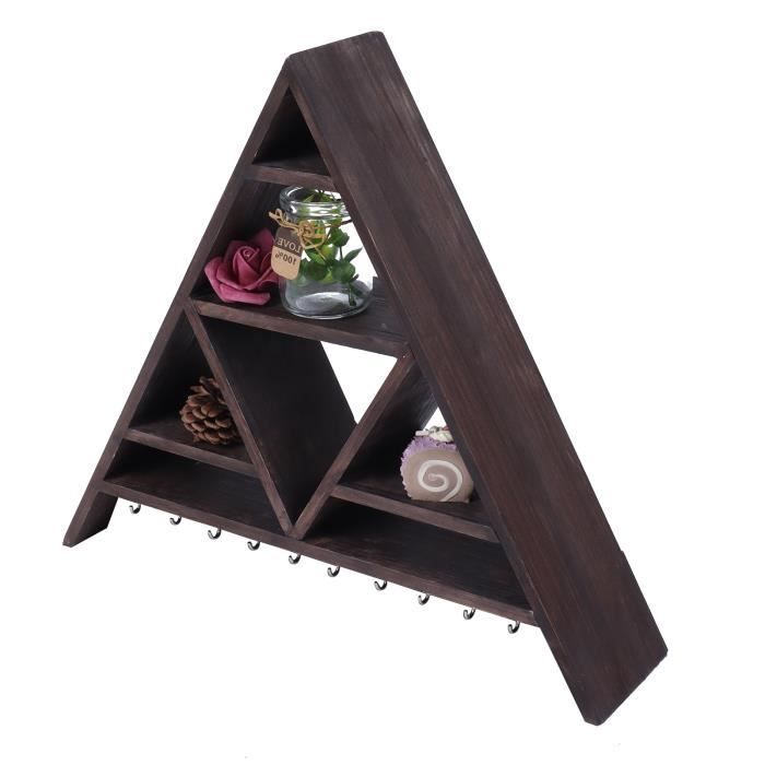 Décoration Murale,Étagère Triangulaire Décorative De Style Nordique