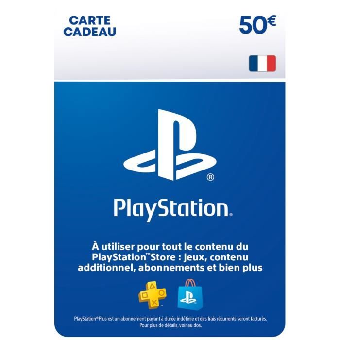 Carte cadeau numérique de 50€ à utiliser sur le PlayStation Store - vue 3