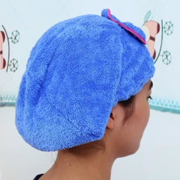 estink cheveux à séchage rapide outil de bain à séchage rapide femmes mignonnes bonnet de séchage des cheveux en microfibre