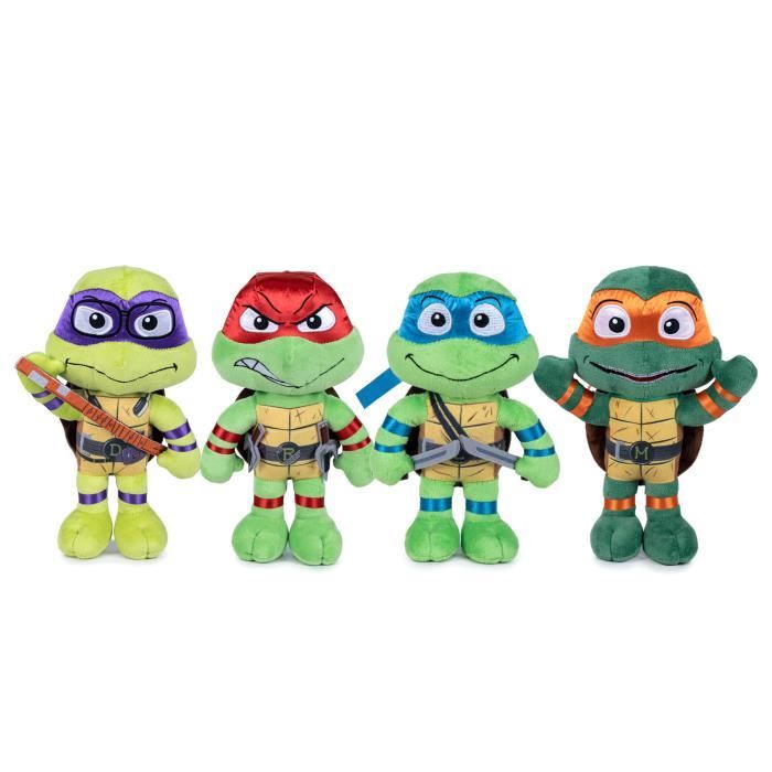 Peluche Tortue Ninja - FP - Lot de 4 - Teenage Years 30 cm - Rouge - Enfant  - Cdiscount Jeux - Jouets