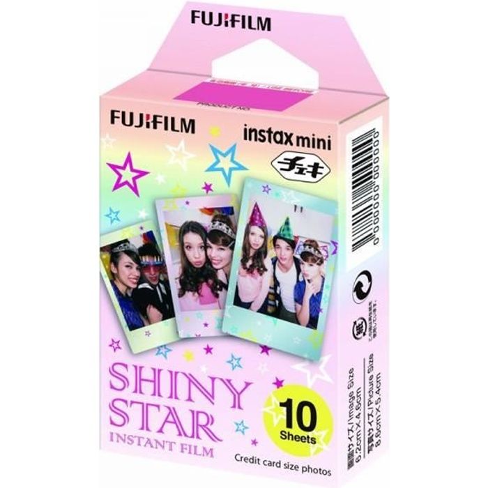 FUJIFILM INSTAX MINI Monopack de 10 Films SHINY STAR - Cdiscount Appareil  Photo