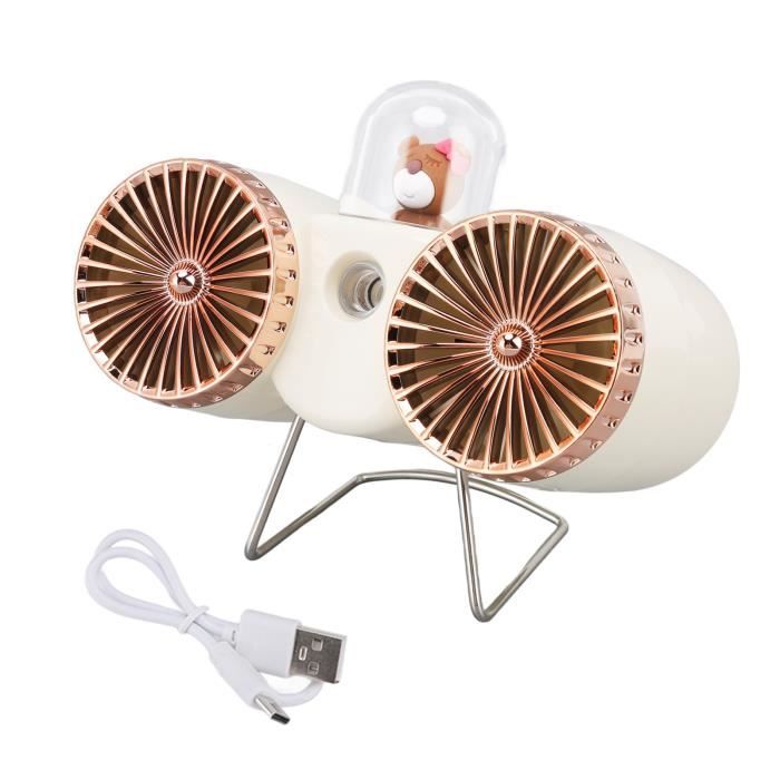 Ventilateur De Bureau Moteur à Jet Imprimé 3D SWLECA - Turbo Avec Humidificateur Et Éclairage Rouge