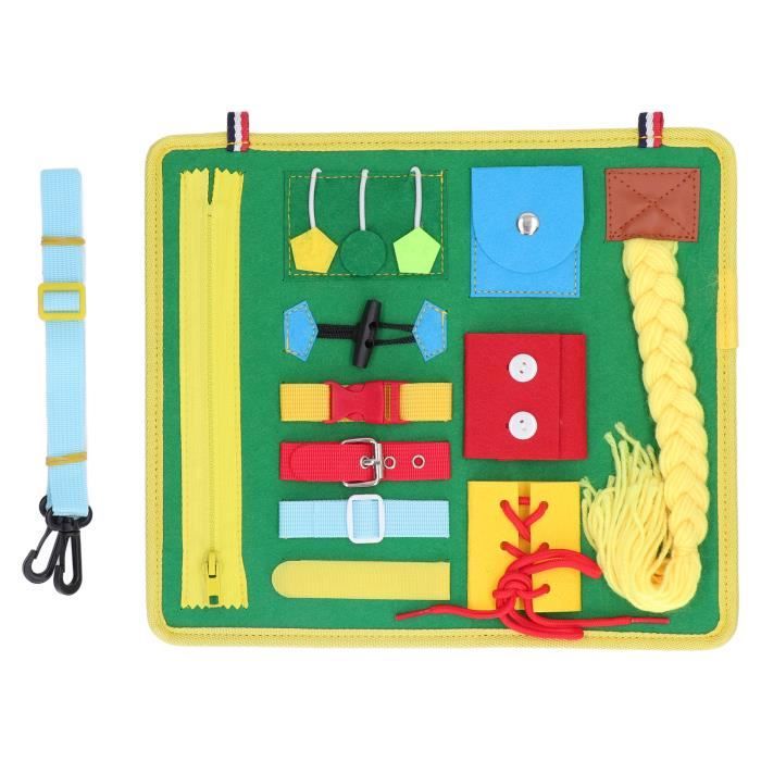 Busy Board Montessori HAOYULUO - 4 Couches En Feutre - Motricité Fine Enfants 3-4 Ans