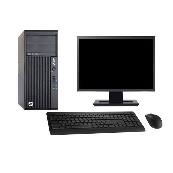 PC Tour HP Z230 Ecran 27 Intel i7 4790 RAM Disque 500Go Windows 10 Wifi - vue 2