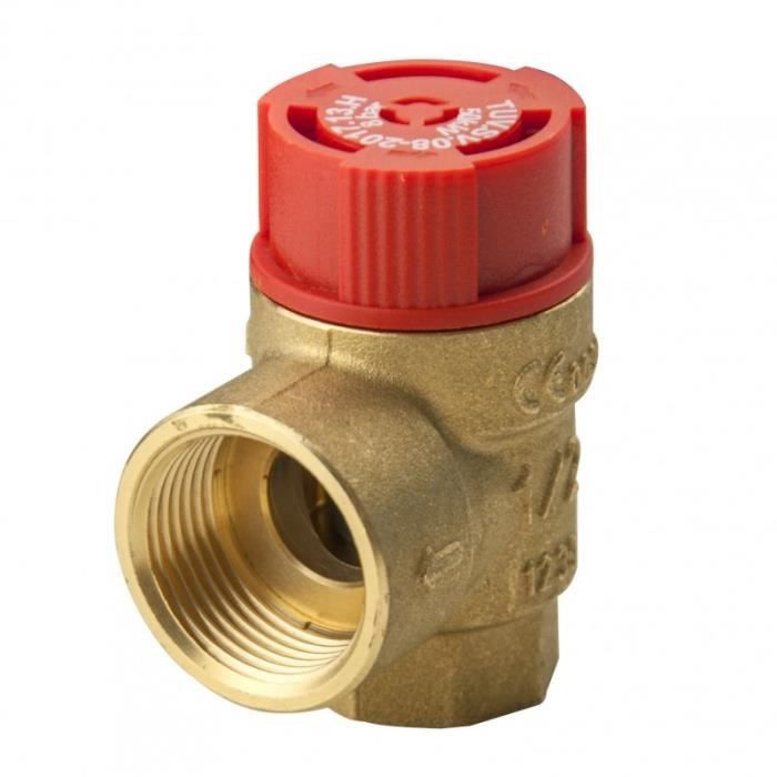 Valve De Sécurité Chaudière 1/2 BSP Mxf - Soupape Décompression 1,5 Bar