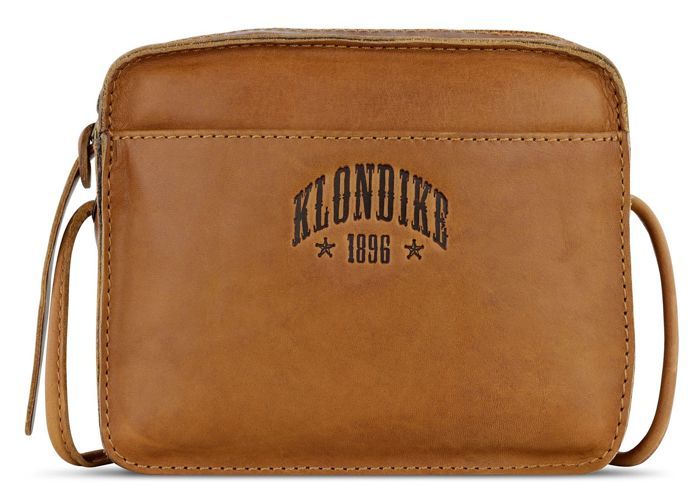 Sac Bandoulière Klondike 1896 Naika - Cuir Marron Mid Brown - Homme - Neuf Avec étiquettes