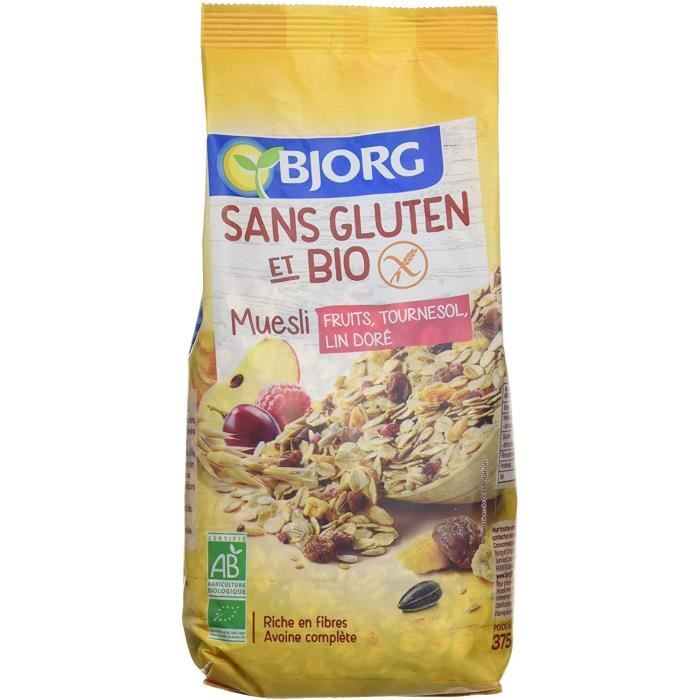 Muesli Fruits Sans Gluten Bio 375 Cdiscount Au quotidien